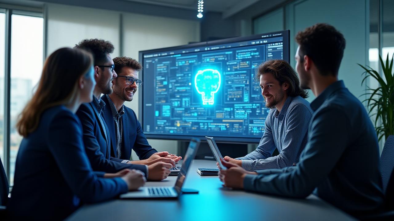 Sapiens Guard team collaborating on cybersecurity strategy
